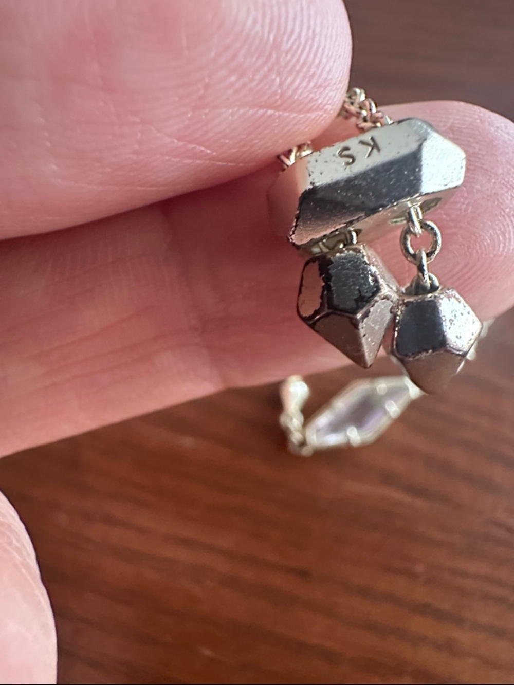 Kendra scott gold iridescent Crystal adjustable  Bracelet - Picture 3 of 3